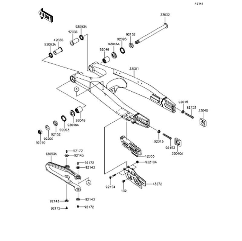 Kawasaki カワサキ 純正部品 33001-0645 ア-ムコンプ(スイング)