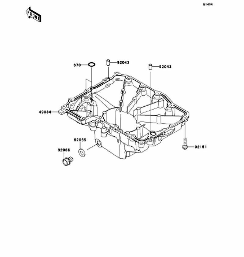 Kawasaki カワサキ 純正部品 49034-0577 パン(オイル)