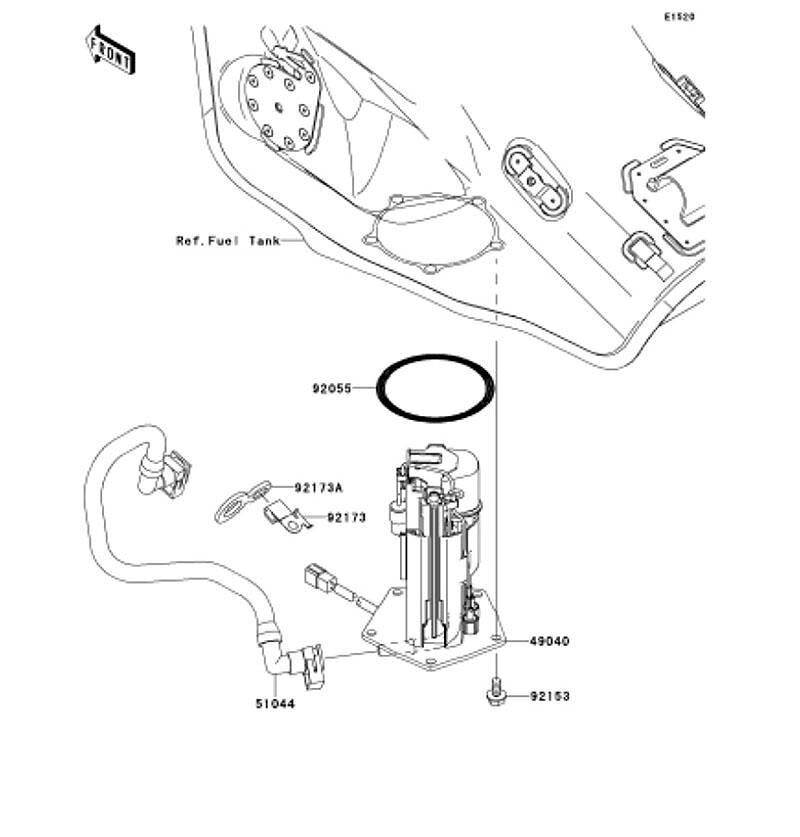 Kawasaki カワサキ 純正部品 49040-0812 ポンプ(フューエル)
