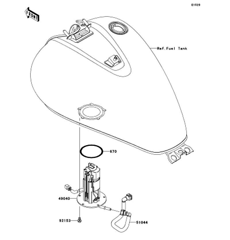 Kawasaki カワサキ 純正部品 49040-0818 ポンプ(フューエル)