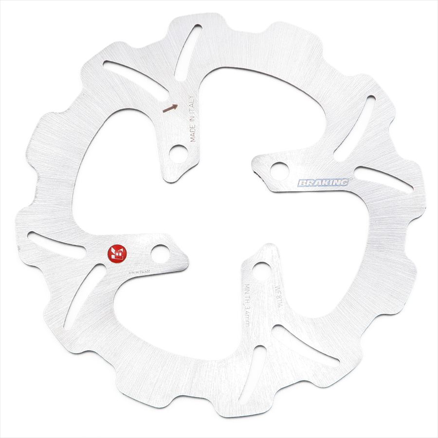 BRAKING(ブレーキング) 【4909449676493】 65373 ディスクローター グロム(13-20) フロント右側専用 WF8114 バイク 65373 DAYTONA(デイトナ)