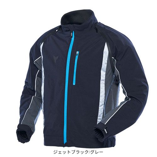 YAMAHA(ヤマハ) RY1003 2Wayジャケット DSOJ ジェットブラック/グレー Lサイズ メッシュ 3シーズンライディングジャケット フォームプロテクター 春 夏 秋 リフレクターテープ 着脱袖 抗菌防臭 ワイズギア