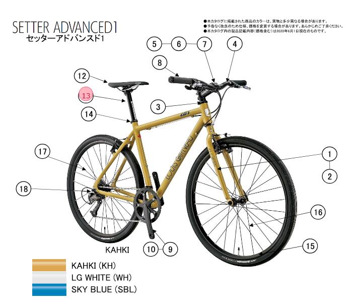 asahi (アサヒ) 【4562333448653】 93061000 LOUIS GARNEAU(ルイガノ) SETTER/EASEL ADVANCED シリーズ シートポスト (補修パーツ)