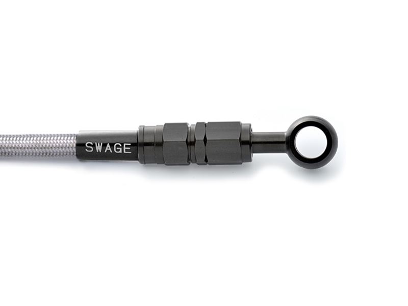 【送料無料】【スウェッジラインプロ】 【4550255476175】Swage-PRO フロントホースキット ステンBLK／クリア Ninja ZX-25R 21BTP771FS BTP771FS 【フロントブレーキホース】