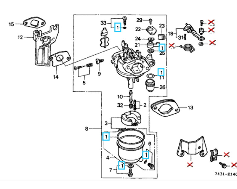 楽天市場】ネコポス HONDA Genuine Parts ガスケツトセツト 16010-ZH7