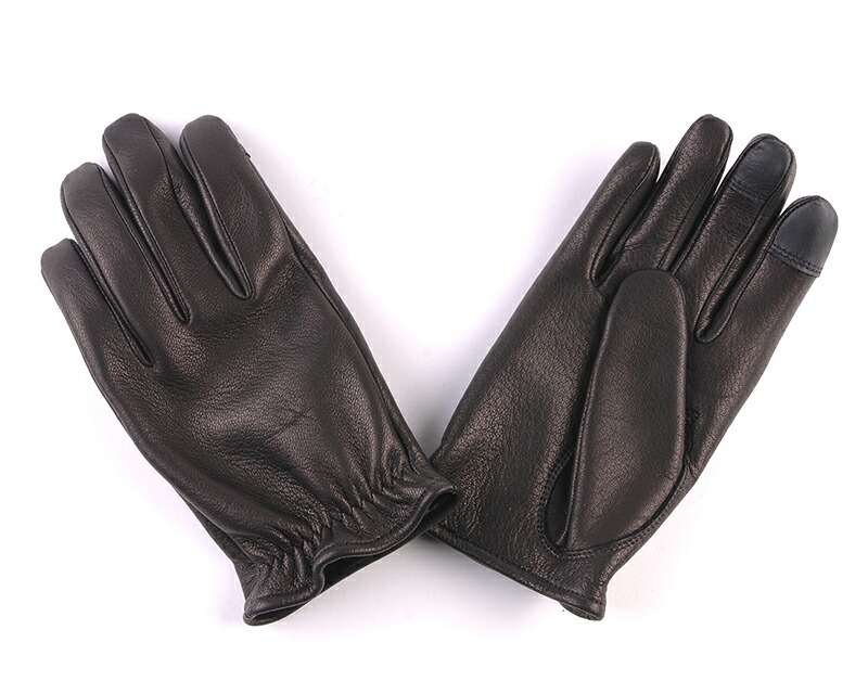 【DIN MARKET】 【4589975582095】GMG-07 DEER SKIN GLOVE ショートリスト ブラック XLサイズ
