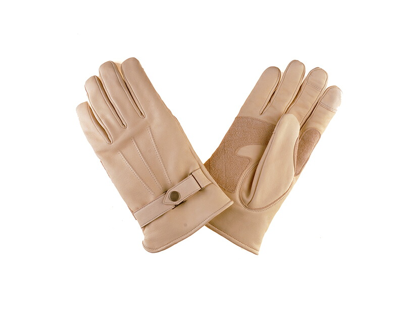 【DIN MARKET】 【4589975581470】レザーグローブ　手袋　バイクGMG Gauntlet STANDARD バニラ Mサイズ｜GLOBAL MOTO