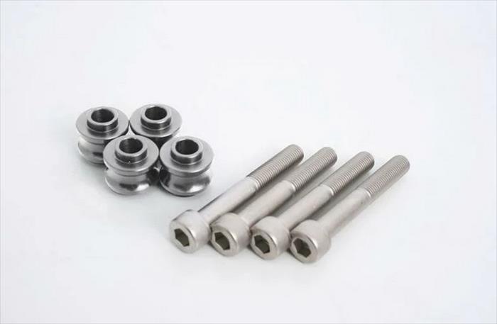 【GALESPEED(ゲイルスピード)】 【4538792894928】 フロント4P ラジアルキャリパー用オフセットカラー&ボルトセット シルバー 29000193S