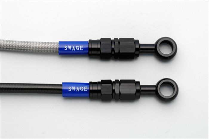 【PLOT(プロト)】 【4547567829577】 SwageLine フロントホースキット BLK／クリア DF200 97-00／125 97-00 BAF450