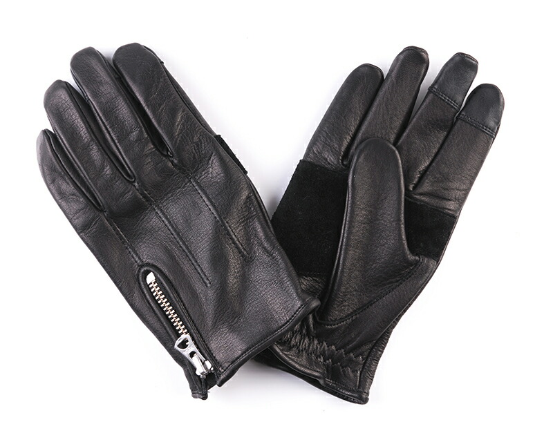 【DIN MARKET】 【4589975582804】GMG-10 COW HIDE GLOVE ブラック Mサイズ|GLOBAL MOTO
