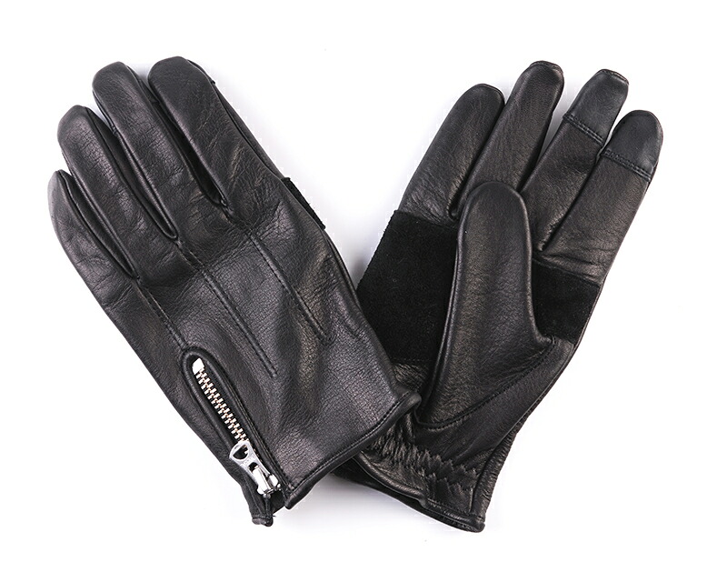 【DIN MARKET】 【4589975582811】GMG-10 COW HIDE GLOVE ブラック Lサイズ|GLOBAL MOTO