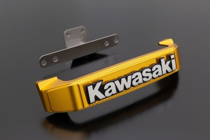 ARCHI アーキ BIGステムエンブレム＆ステーセット　Kawasaki小文字 ゴールド Z900RS
