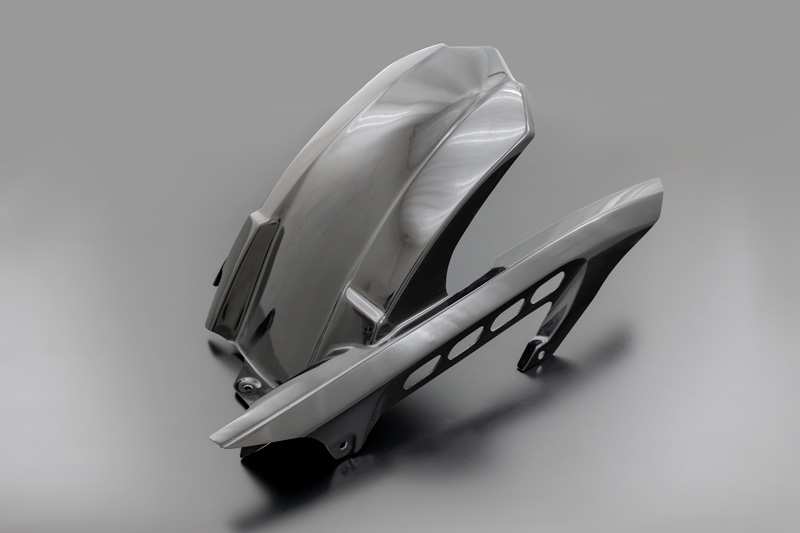 【受注後3ヶ月以上】ARCHI アーキ メタリックグラファイトグレーFRPリアフェンダー Z900RS/CAFE カスタム パーツ