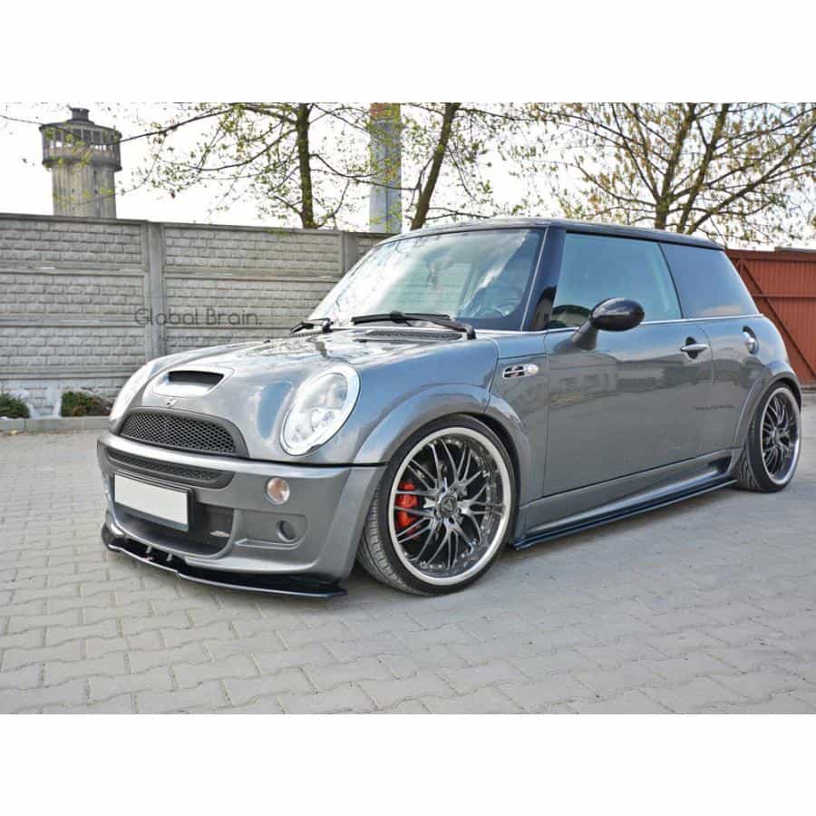 ミニ クーパー S R53 JCW フロント バンパー リップ スポイラー/ MINI スプリッター ディフューザー エアロ パーツ カスタム チューン|グローバルブレイン