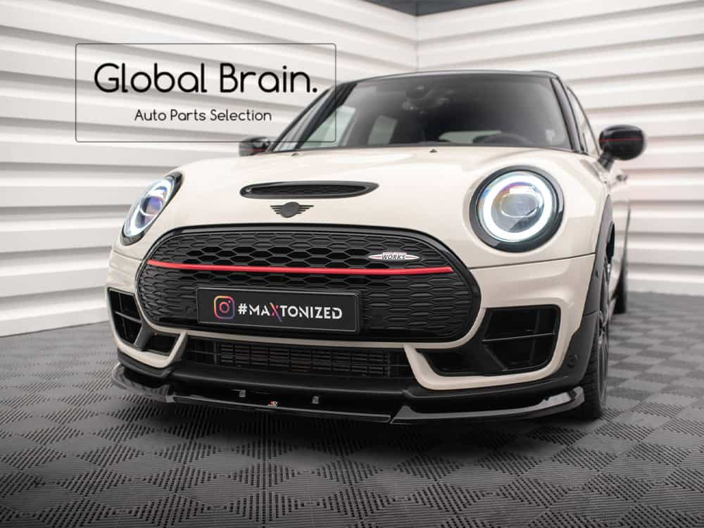 【楽天市場】ミニ クラブマン S JCW F54 フロント バンパー リップ スポイラー/ MINI スプリッター ディフューザー エアロ パーツ  カスタム チューン : グローバルブレイン