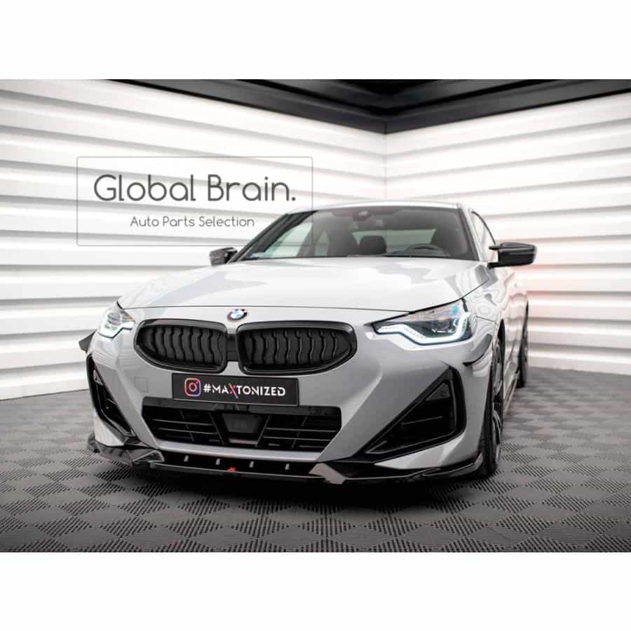 BMW 2シリーズ クーペ G42 Mスポーツ M240 フロント リップ スポイラー V2/ BMW スプリッター ディフューザー エアロ パーツ カスタム チューン|グローバルブレイン