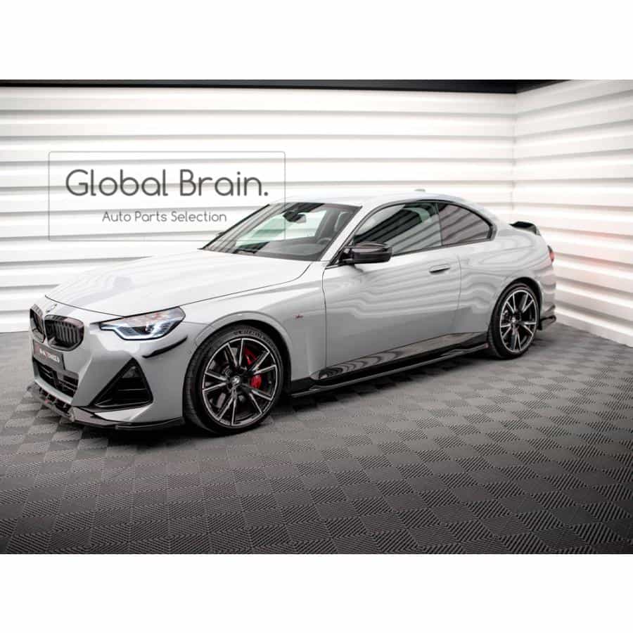 【楽天市場】BMW 2シリーズ クーペ G42 Mスポーツ M240 サイド スカート カバー スポイラー V2/ BMW スプリッター ...