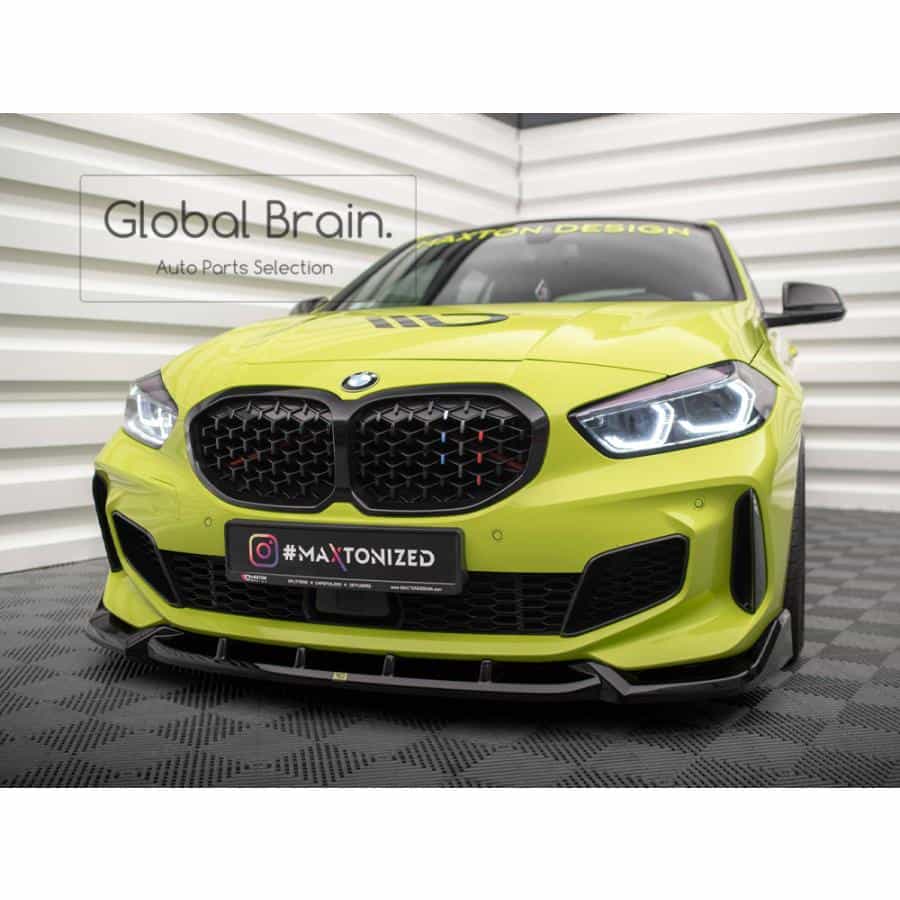 BMW 1シリーズ F40 M135i Mスポーツ フロント リップ スプリッター スポイラー V7/ BMW スプリッター ディフューザー エアロ パーツ カスタム チューン|グローバルブレイン