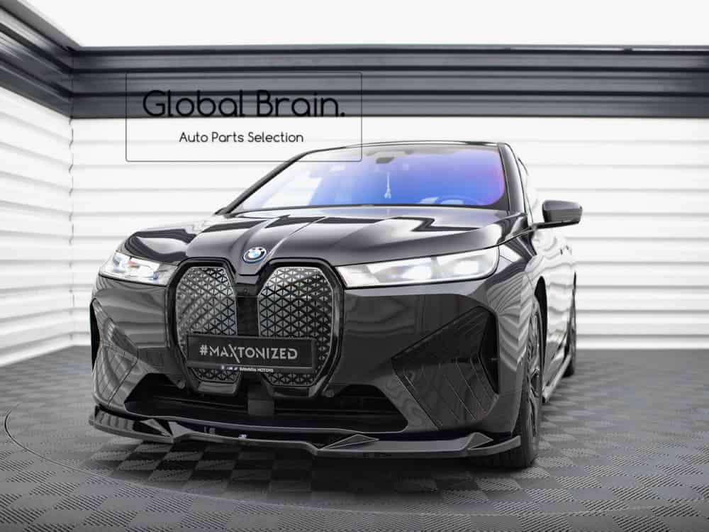 BMW iX Mスポーツ i20 フロント リップ スポイラー V2/ BMW スプリッター ディフューザー エアロ パーツ カスタム チューン｜グローバルブレイン