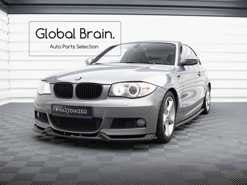 BMW 1シリーズ クーペ E82 Mスポーツ フロント リップ スポイラー V1/ BMW スプリッター ディフューザー エアロ パーツ カスタム チューン｜グローバルブレイン