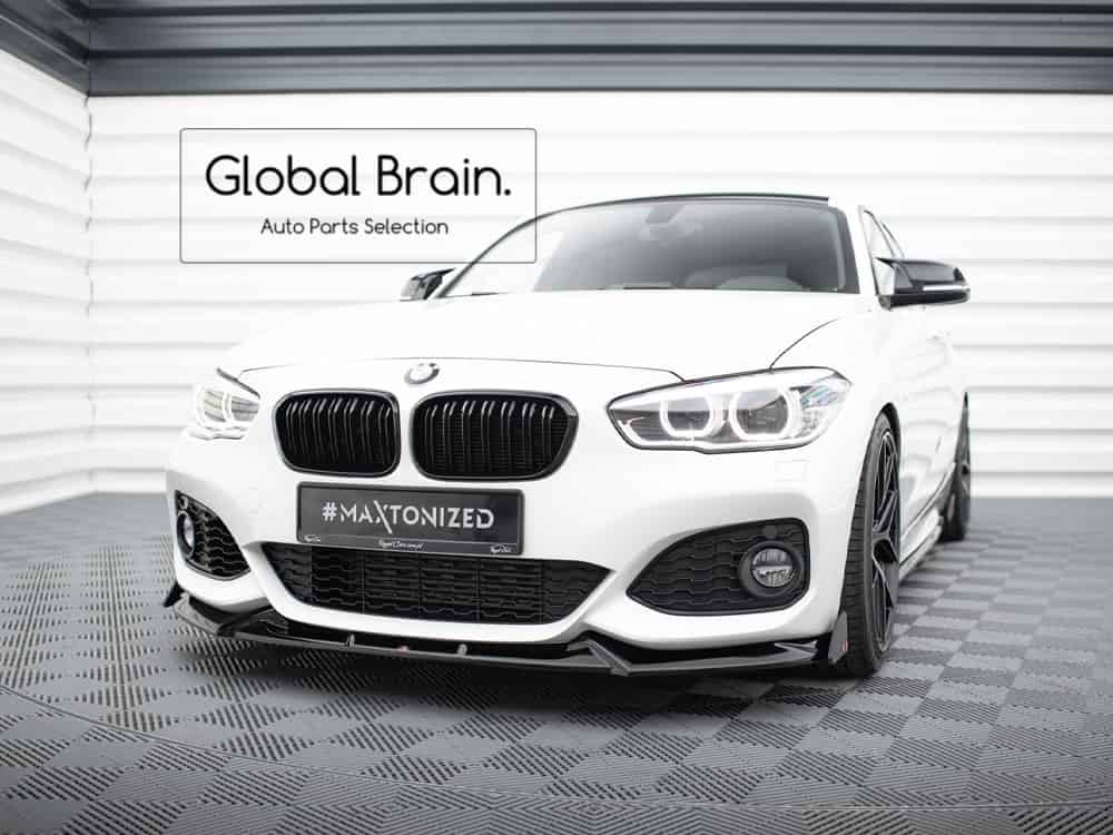 BMW 1シリーズ F20 Mスポーツ M140i 後期 フロント リップ スポイラー V5+ ウィングレット / BMW スプリッター ディフューザー エアロ パーツ カスタム チューン|グローバルブレイン