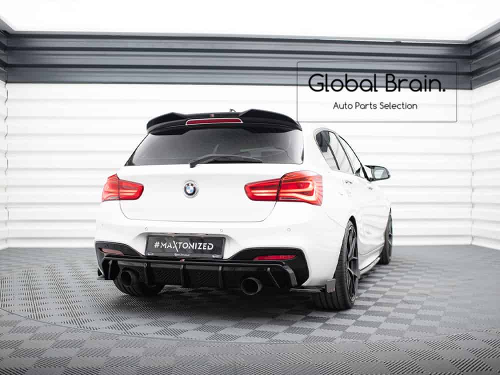 BMW 1シリーズ F20 Mスポーツ M140i 後期 リア サイド スプリッター スパッツ V5+ウィングレット / BMW スプリッター ディフューザー エアロ パーツ カスタム チューン｜グローバルブレイン