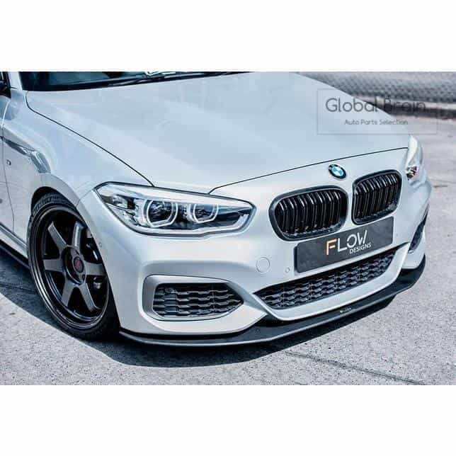BMW 1シリーズ F20 後期 M135 M140 - フロント リップ スポイラー / スプリッター ディフューザー エアロ パーツ flow design｜グローバルブレイン 51,000円