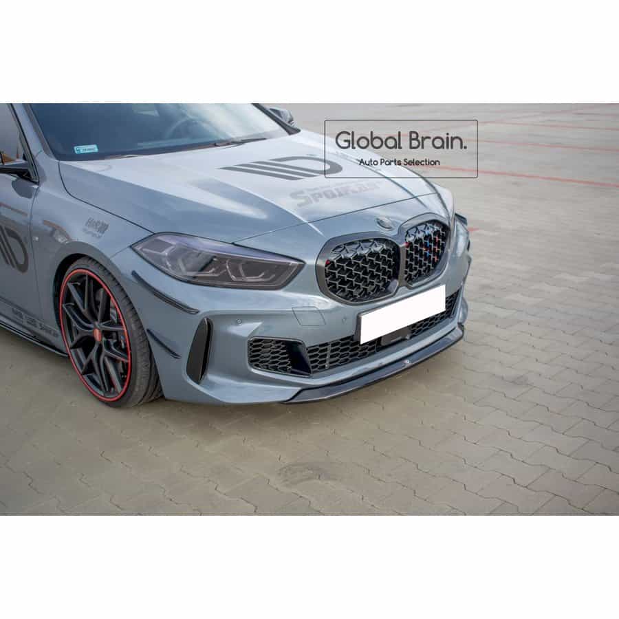 2019- BMW 1シリーズ F40 Mスポーツ フロント リップ スプリッター スポイラー Ver.2/ bmw スプリッター ディフューザー エアロ パーツ カスタム チューン|グローバルブレイン
