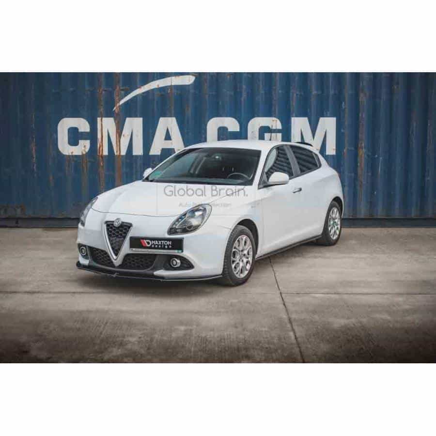 アルファロメオ ジュリエッタ 後期 フロント リップ スポイラー V1/Alfa Romeo スプリッター ディフューザー エアロ パーツ カスタム チューン|グローバルブレイン