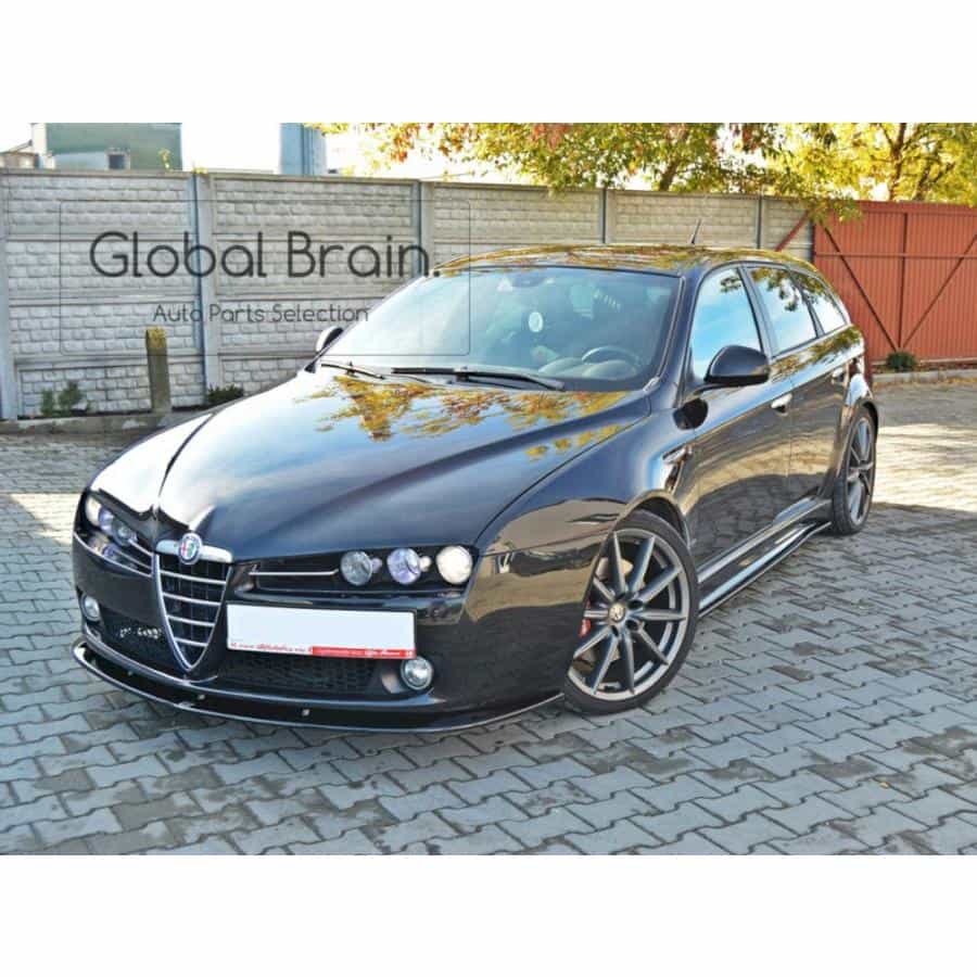 アルファロメオ 159 フロント リップ スポイラー V2/ Alfa Romeo スプリッター ディフューザー エアロ パーツ カスタム チューン｜グローバルブレイン