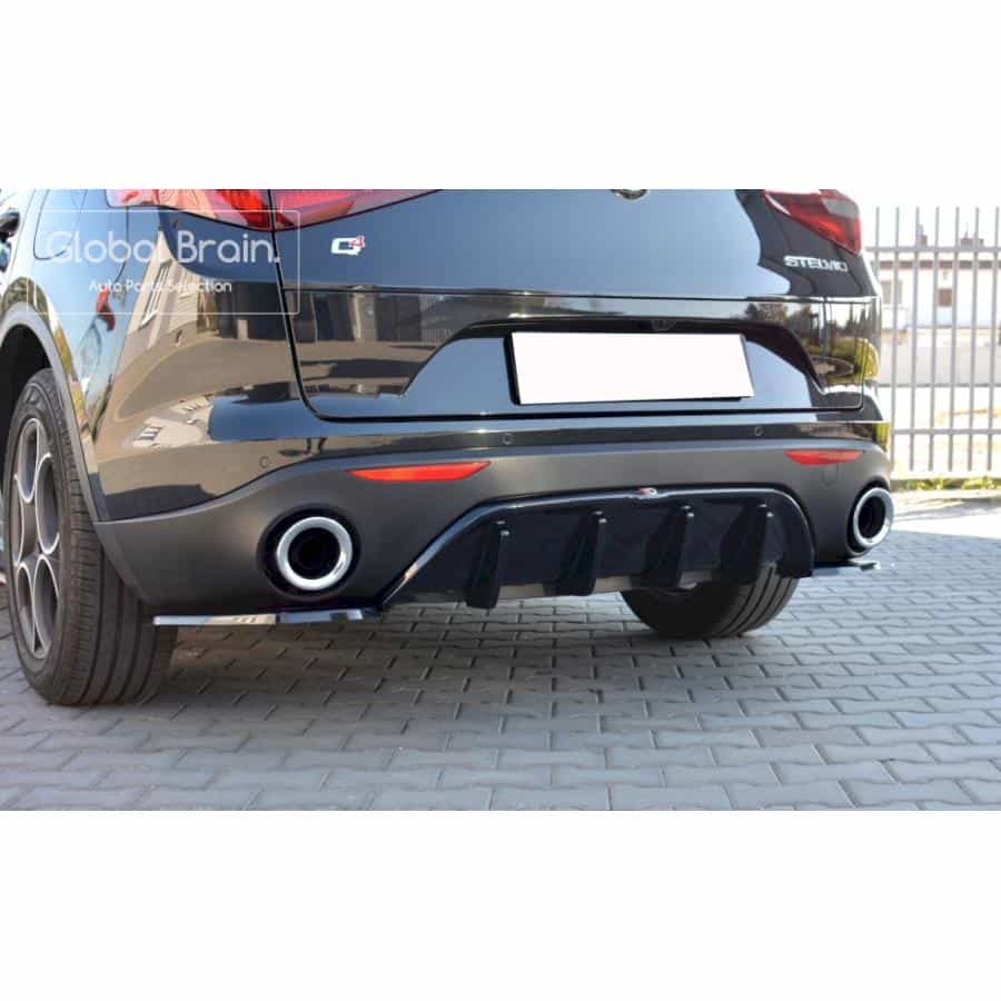アルファロメオ ステルビオ ステルヴィオ リア センター ディフューザー/ Alfa Romeo スプリッター ディフューザー エアロ パーツ カスタム チューン｜グローバルブレイン
