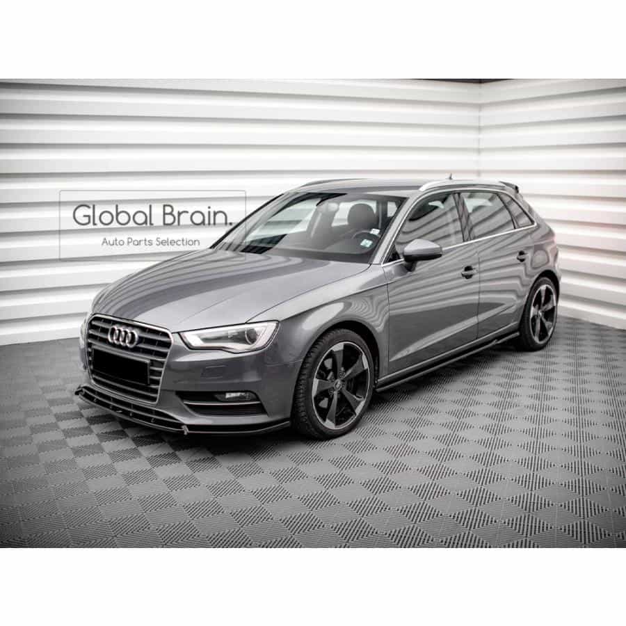 アウディ A3 8V 前期 スポーツバック サイド スカート カバー スポイラー/ audi スプリッター ディフューザー エアロ パーツ カスタム チューン|グローバルブレイン