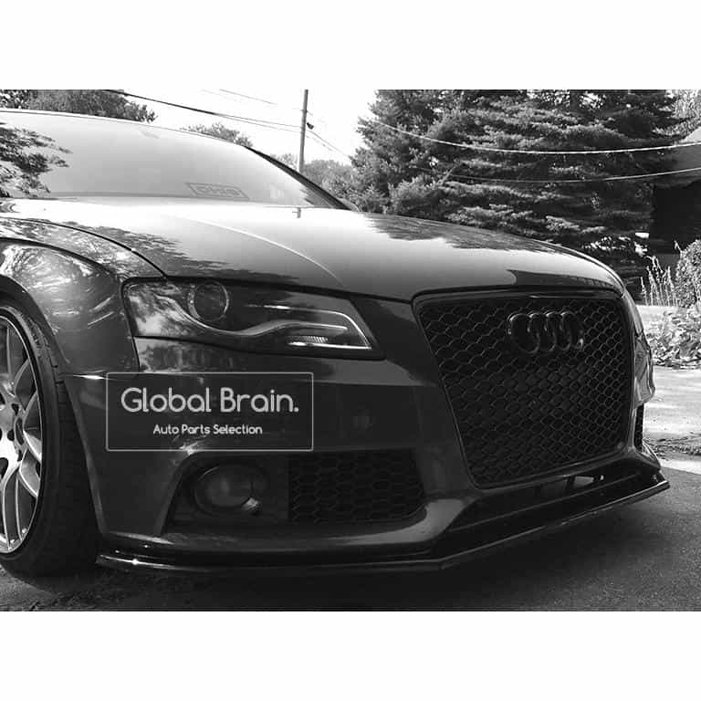 アウディ A4 前期 B8 フロント リップ スポイラー V2/ audi スプリッター ディフューザー エアロ パーツ カスタム チューン|グローバルブレイン