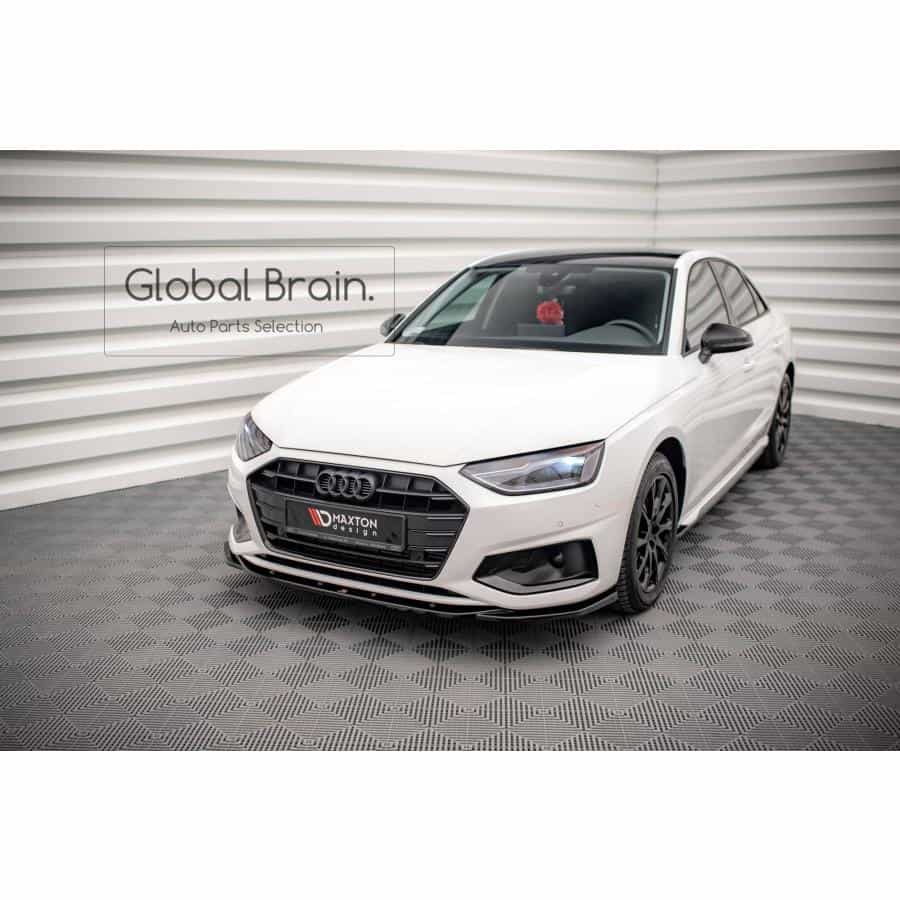 アウディ A4 B9 後期 アドバンスド フロント リップ スポイラー V2/ audi スプリッター ディフューザー エアロ パーツ カスタム チューン|グローバルブレイン