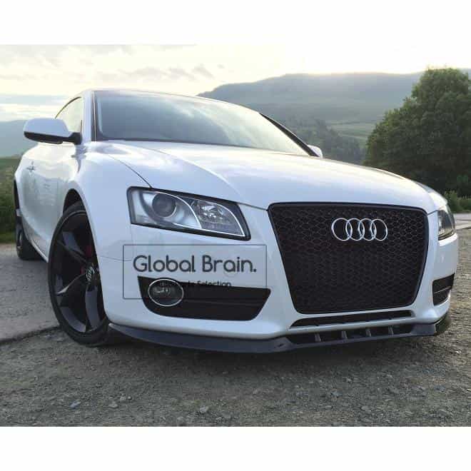 アウディ A5 クーペ 8T カブリオレ 前期 フロント リップ スポイラー/ audi スプリッター ディフューザー エアロ パーツ カスタム チューン|グローバルブレイン