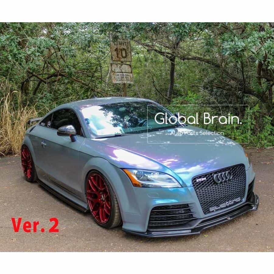 買い物 アウディ TT RS 8J フロント バンパー リップ スポイラーV2