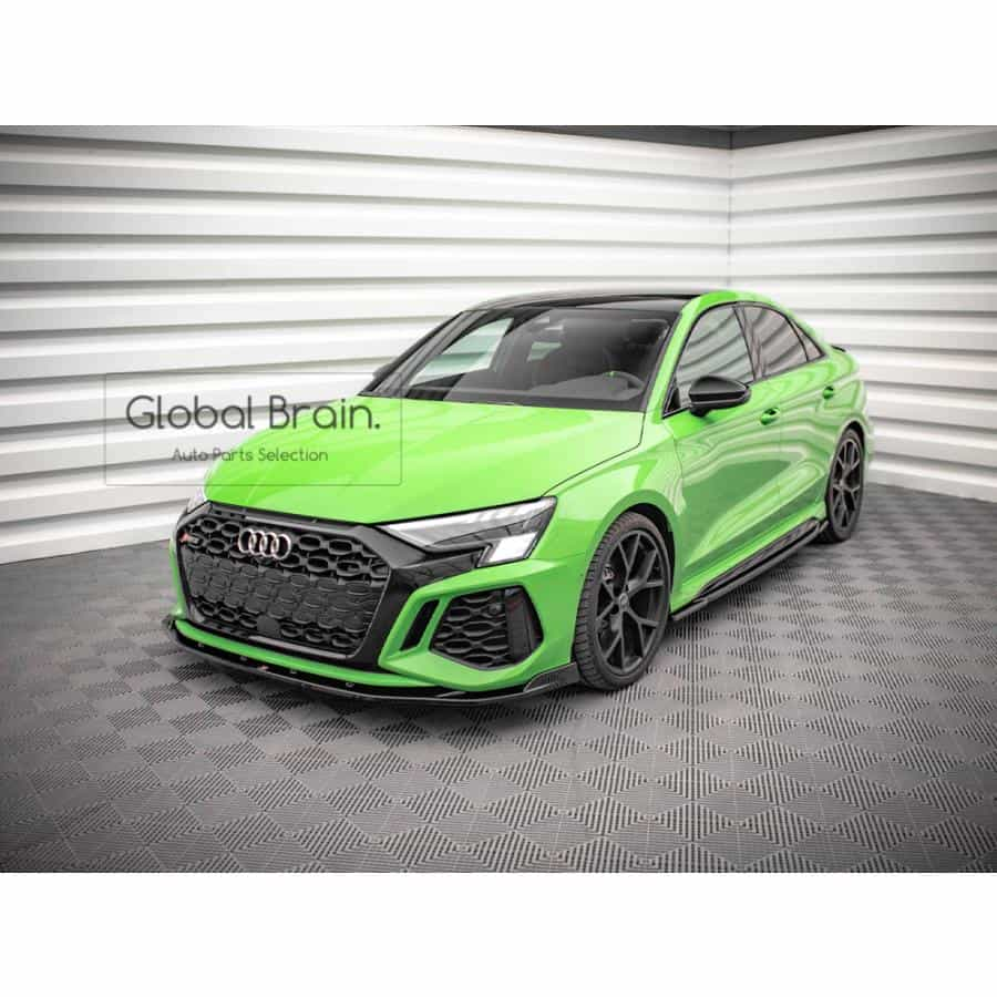 【楽天市場】アウディ Rs3 8y フロント リップ スポイラー V2 Audi スプリッター ディフューザー エアロ パーツ カスタム