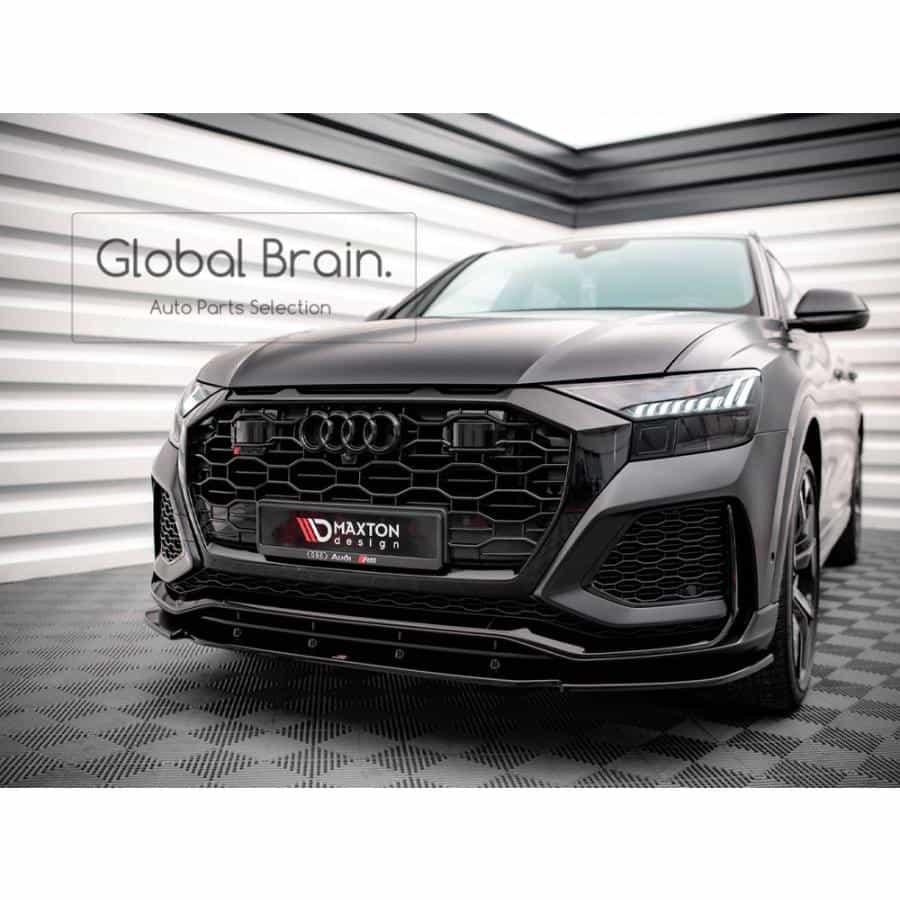 【楽天市場】アウディ RS Q8 フロント リップ スポイラー V1/ audi スプリッター ディフューザー エアロ パーツ カスタム