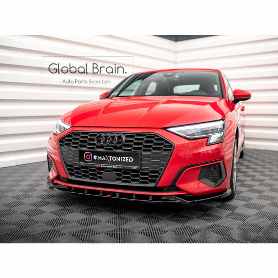 アウディ A3 8Y スポーツバック フロント リップ スポイラー V1/ Audi スプリッター ディフューザー エアロ パーツ カスタム チューン｜グローバルブレイン 40,235円