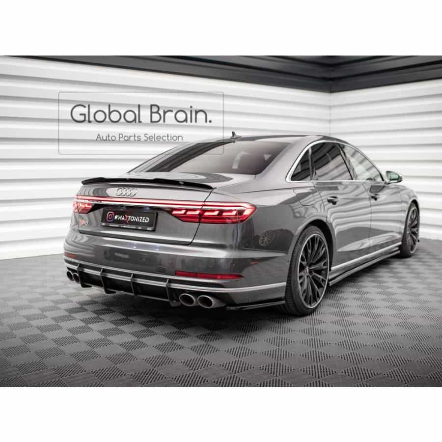 アウディ S8 D5 リア センター ディフューザー フィン/ Audi スプリッター ディフューザー エアロ パーツ カスタム チューン｜グローバルブレイン