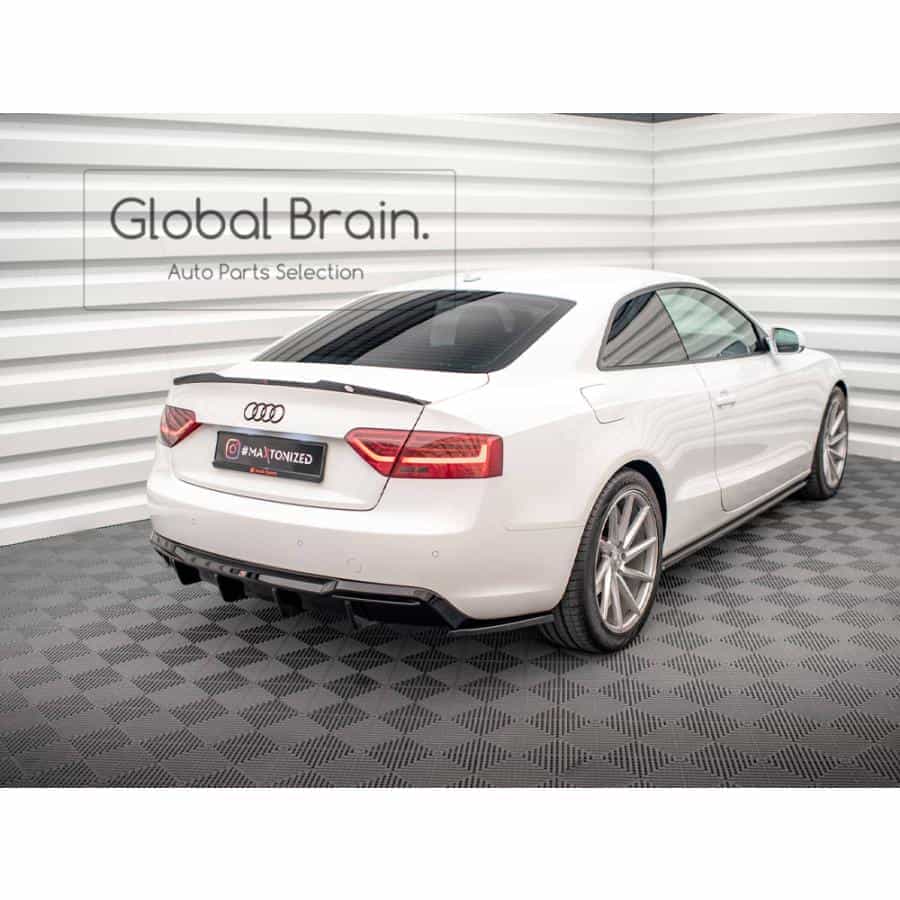 アウディ A5 8T クーペ 後期 リア サイド スプリッター/ Audi スプリッター ディフューザー エアロ パーツ カスタム チューン|グローバルブレイン