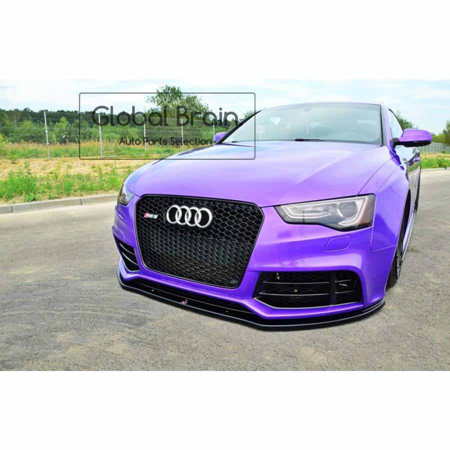 アウディ RS5 8T 前期 後期 フロント リップ スポイラー / Audi スプリッター ディフューザー エアロ パーツ カスタム チューン｜グローバルブレイン