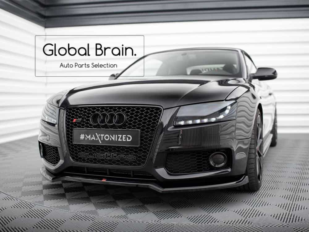 アウディA5 8T Sライン 前期 S5 フロント リップ スポイラー V3/ AUDI スプリッター ディフューザー エアロ パーツ カスタム チューン｜グローバルブレイン 40,235円