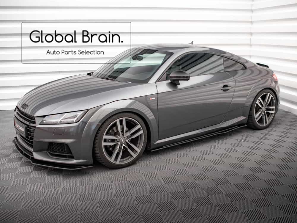 アウディ TT 8S Sライン 前期 サイド スカート カバー スポイラー/ AUDI スプリッター ディフューザー エアロ パーツ カスタム チューン|グローバルブレイン