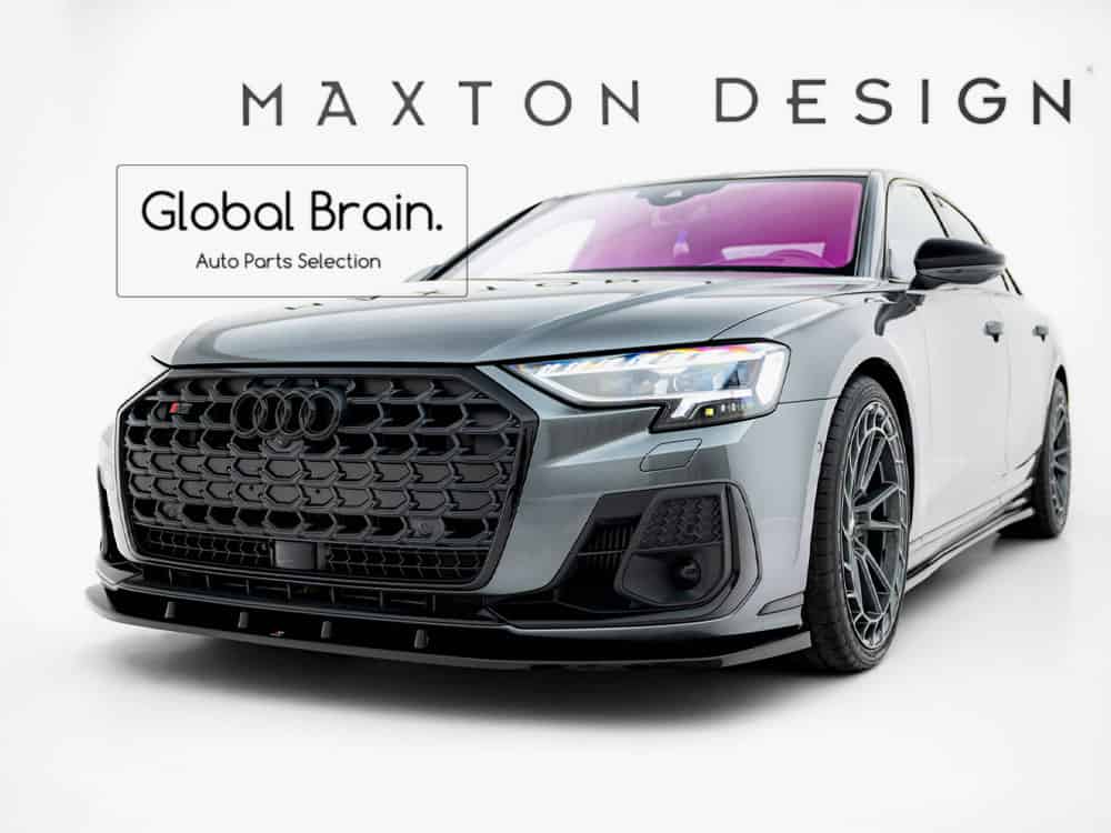 アウデイ S8 D5 後期 / Sライン フロント リップ スポイラー V1 / AUDI スプリッター ディフューザー エアロ パーツ カスタム チューン｜グローバルブレイン