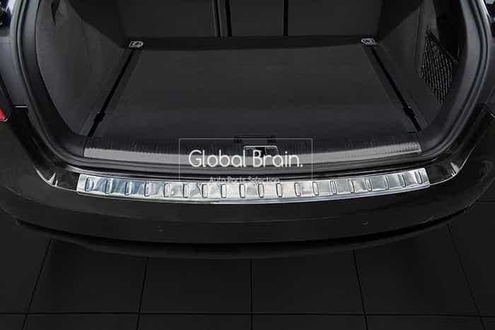 アウディ A4 B8 後期 B8.5 アバント 8K5 リア バンパー プロテクター ガード (シルバー) / Audi エアロ パーツ｜グローバルブレイン