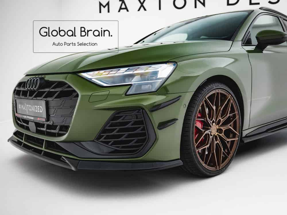 アウディ S3 A3 Sライン 8Y / S3 後期 スポーツバック フロント バンパー カナード / AUDI スプリッター ディフューザー エアロ パーツ カスタム チューン|グローバルブレイン