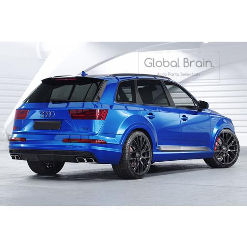 アウディ SQ7 Q7 Sライン 前期 4M リア ルーフ スポイラー / リア ウイング トリム エクステンション ディフューザー 991｜グローバルブレイン