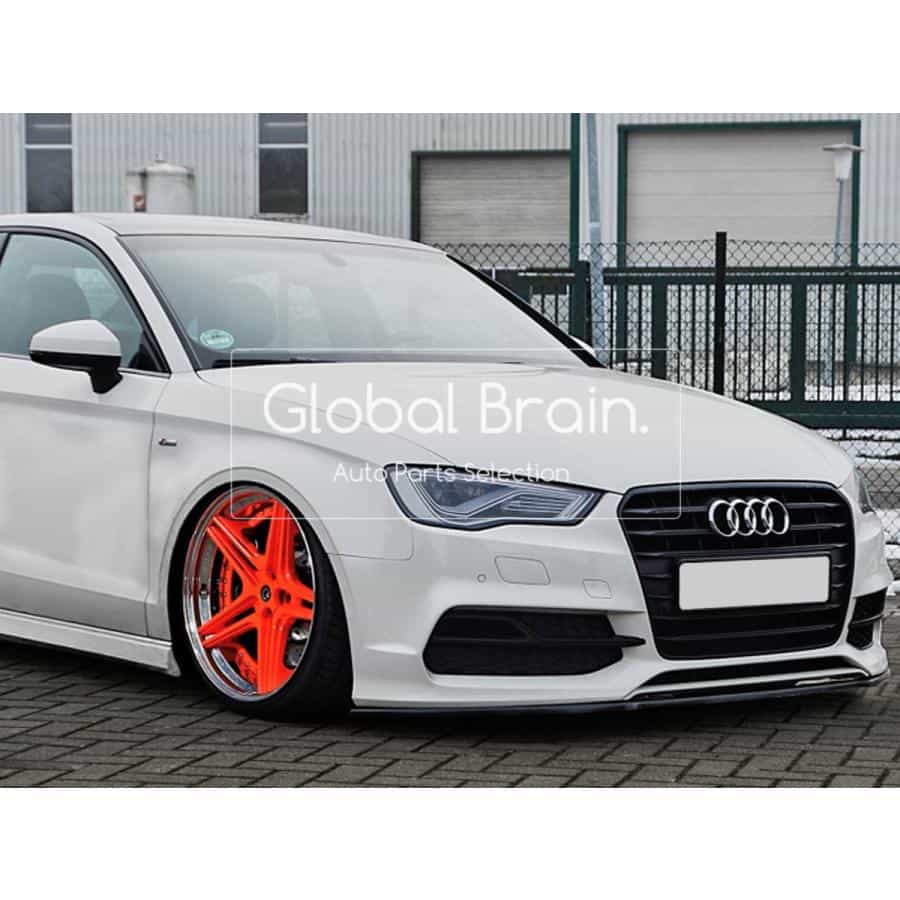 2012- アウディ A3 8V Sライン S3 セダン - フロント スプリッター スポイラー / スプリッター ディフューザー エアロ パーツ ingo noak｜グローバルブレイン