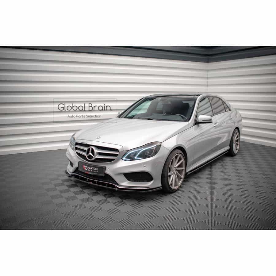 メルセデスベンツ Eクラス W212 後期 AMGスポーツ フロント リップ スポイラー V2/ benz スプリッター ディフューザー エアロ パーツ カスタム チューン｜グローバルブレイン 40,170円